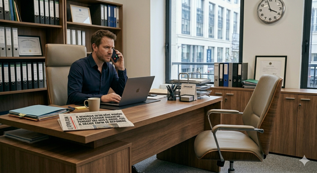 Il remarque qu’un même numéro l’appelle chaque dimanche… pendant des mois il ignore, puis il décide enfin de répondre