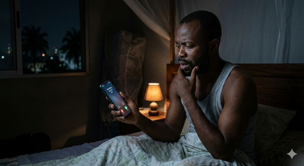 Il reçoit un appel d’un numéro inconnu à 2h du matin… il hésite à répondre, puis il comprend que c’était peut-être le bon choix